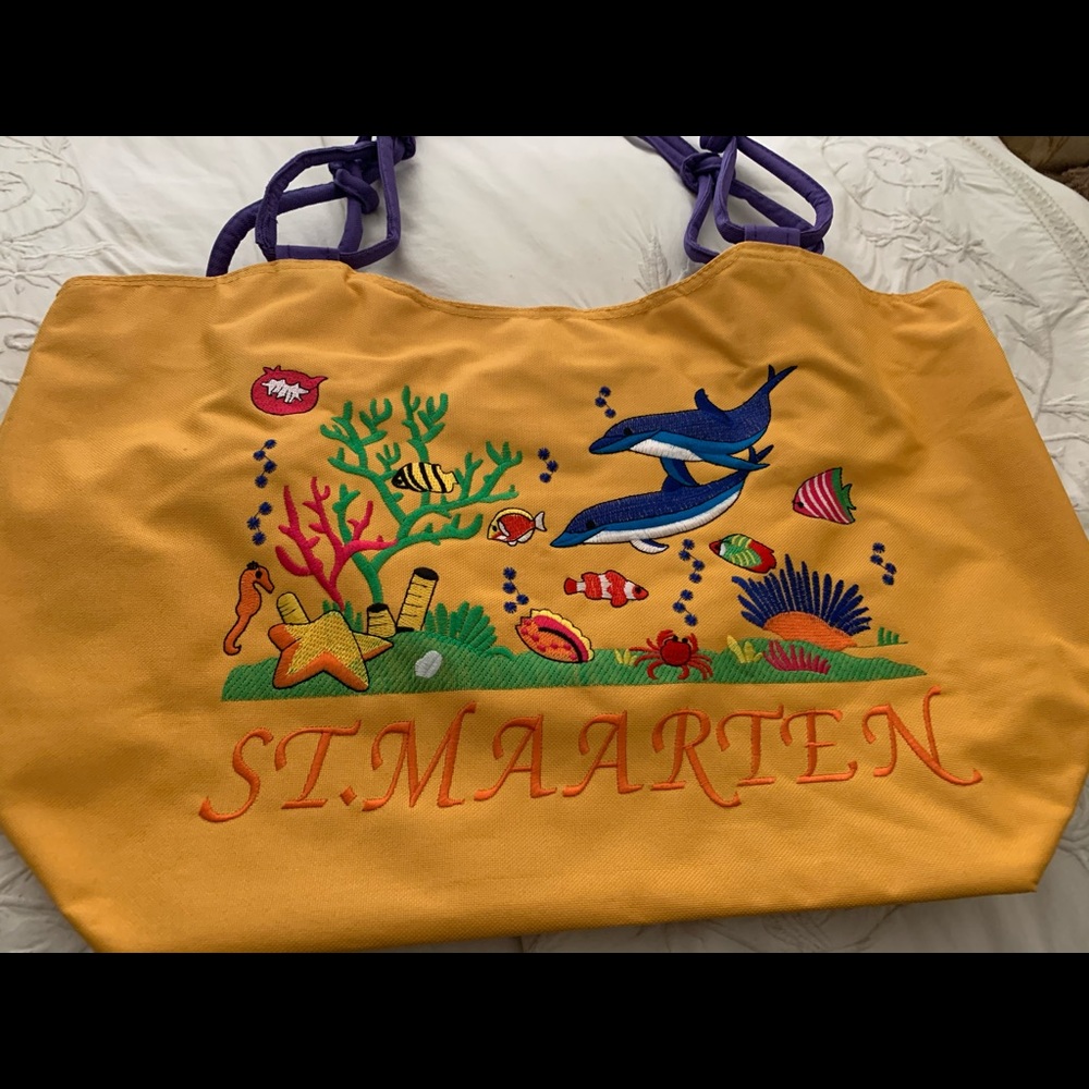A beautiful shopping bag  souvenir from Caribbean